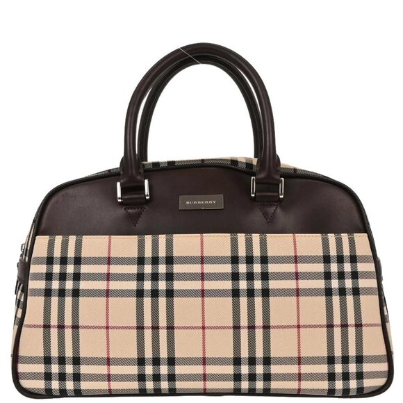 Burberry Beige Burberry Check Handbag - Picture 1 of 11